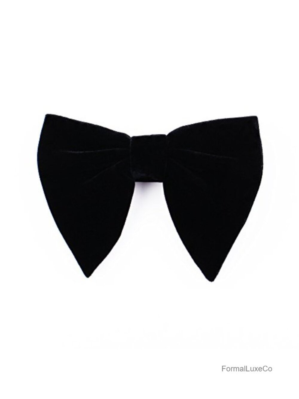 Velvet Pre-Tied Oversized Bow Tie Satin Formal Tuxedo Big Bowtie